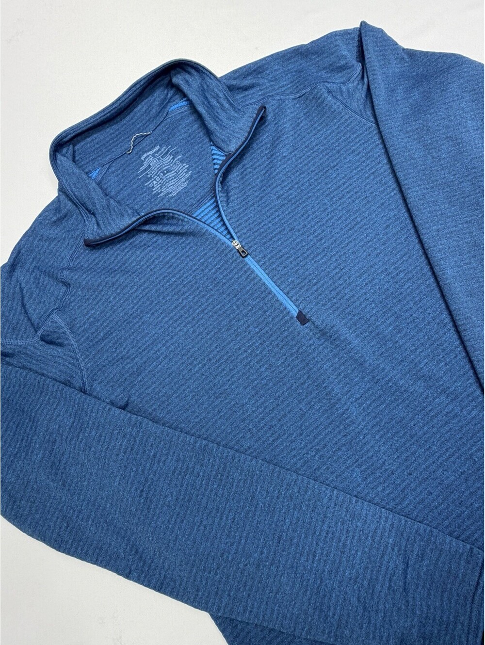 Patagonia Capilene 4 Polartec Mens L 1/4 Zip Base Layer Blue